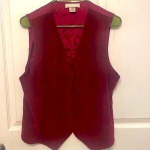 Vintage Burgundy Dressy Vest-M